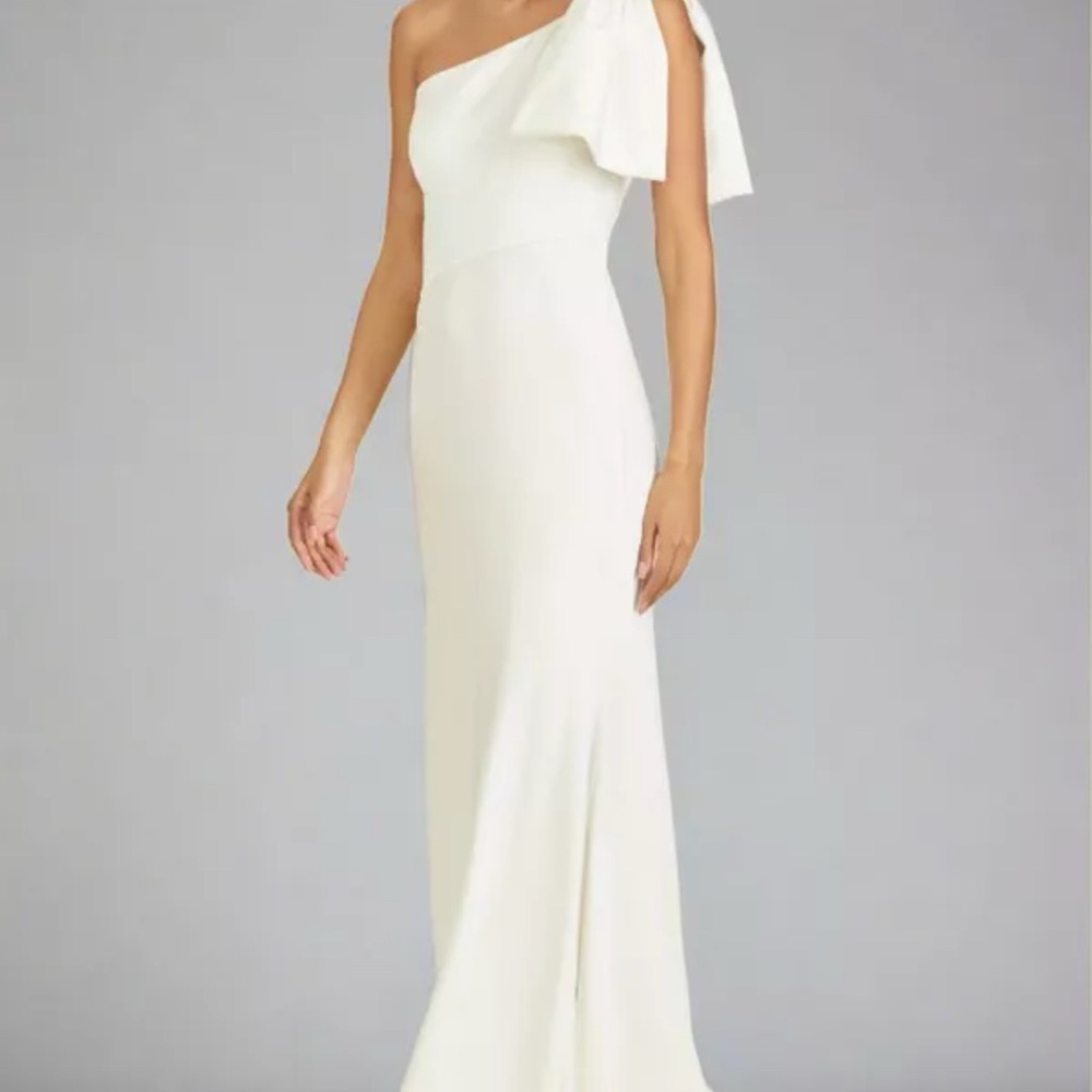 Sachin + Babi One-Shoulder Cream Dress